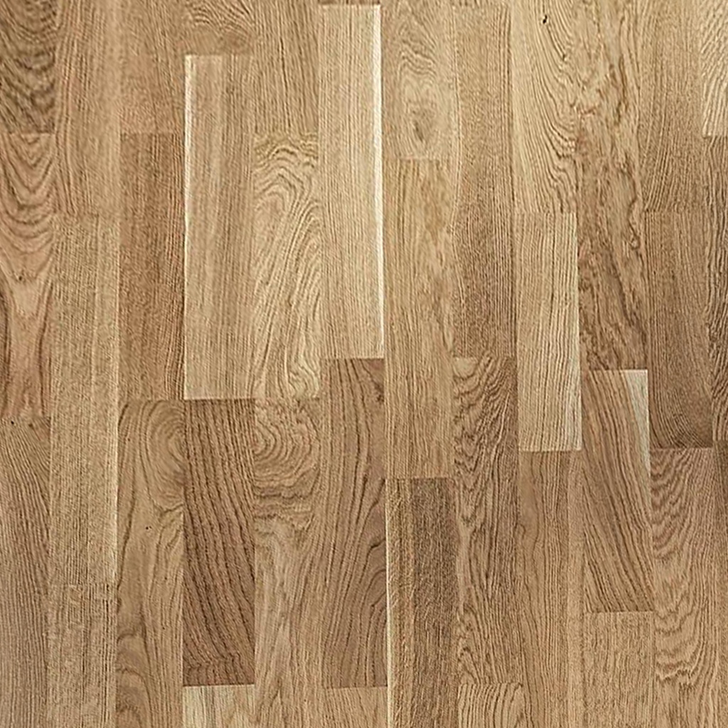 Parquet 3plis 3060 Living- chêne vernis mat CUIR 3-frises - 1080x185x13/3.6 mm - 1.998m2/cart.- 47.952m2/pal - 8kg/m2