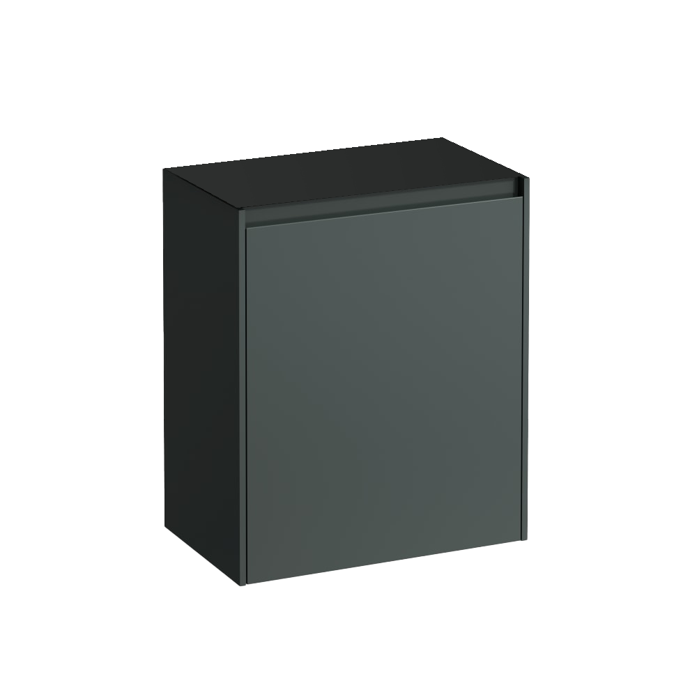 Élément inférieur LANI pour lavabos KARTELL®,  435 x 270 x 515 mm, armoire de tablette, 1 porte charnière à droite pour lave-mains H815334, H815335 - 266 Gris traffic