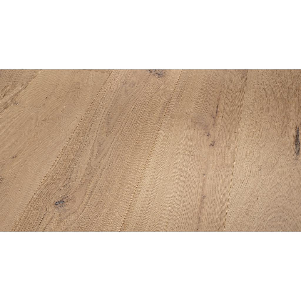 Parquet 3plis 3060 Rustique- chêne Huil.nat.blc pl 1 frise monol.mini-chf- 2200x185x13 - 3.663m2/cart. - 117.216m2/pal. - 8kg/m2