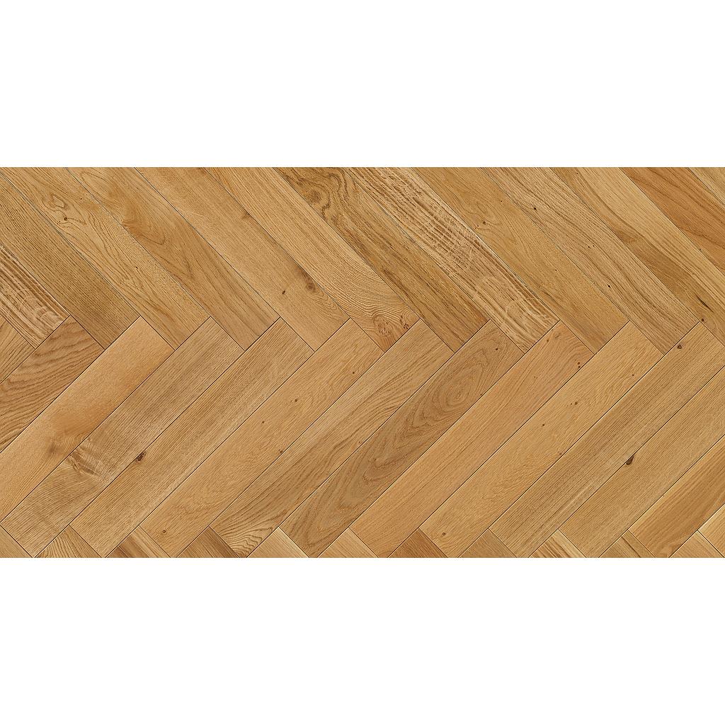 Parquet 3plis Trendtime 3 Living - CHÊNE HUILÉ NATUREL PLUS (pose à bâton rompu) - 1 frise monol.mini-chf- 570x95x10.5 - 1.083m2/cart. - 38.988m2/pal. - 5kg/m2