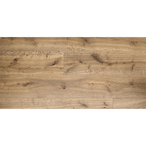 [1411S0248] Parquet rainé-crêté 3 plis Edition RUSTIQUE 1050 - Chêne brossé, huilé - couleur GALM - couche d'usure 3.6 mm - 2200 x 192 x 15 - 2.688m2/cart. - 94.08m2/pal. - 7.5kg/m2