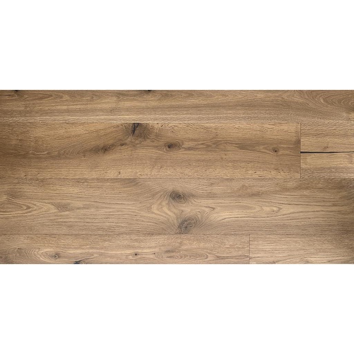 [1411S0251] Parquet rainé-crêté 3 plis Edition RUSTIQUE 1050 - Chêne brossé, huilé - couleur SCHRECKHORN - couche d'usure 3.6 mm - 2200 x 192 x 15 - 2.688m2/cart. - 94.08m2/pal. - 7.5kg/m2