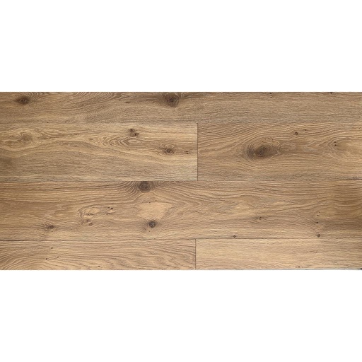 [1411S0276] Parquet rainé-crêté 3 plis Edition BASIC 5050 - Chêne brossé, huilé - couleur GALM - couche d'usure 3.6 mm - 2200 x 192 x 15 - 2.688m2/cart. - 94.08m2/pal. - 7.5kg/m2