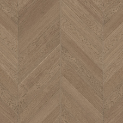 [1411C0286] Parquet 3plis Trendtime 10 Chevron 45° (point de Hongrie) - Natur- chêne Tuscan vernis mat - 1 frise monol.mini-chf-610x90x15mm-CU: 3.5mm - raine-crêté - 0.878 m2/cart. - 42.163m2/palette - 8.69 kg/m2