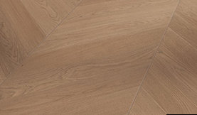[1411C0286] Parquet 3plis Trendtime 10 Chevron 45° (point de Hongrie) - Natur- chêne Tuscan vernis mat - 1 frise monol.mini-chf-610x90x15mm-CU: 3.5mm - raine-crêté - 0.878 m2/cart. - 42.163m2/palette - 8.69 kg/m2